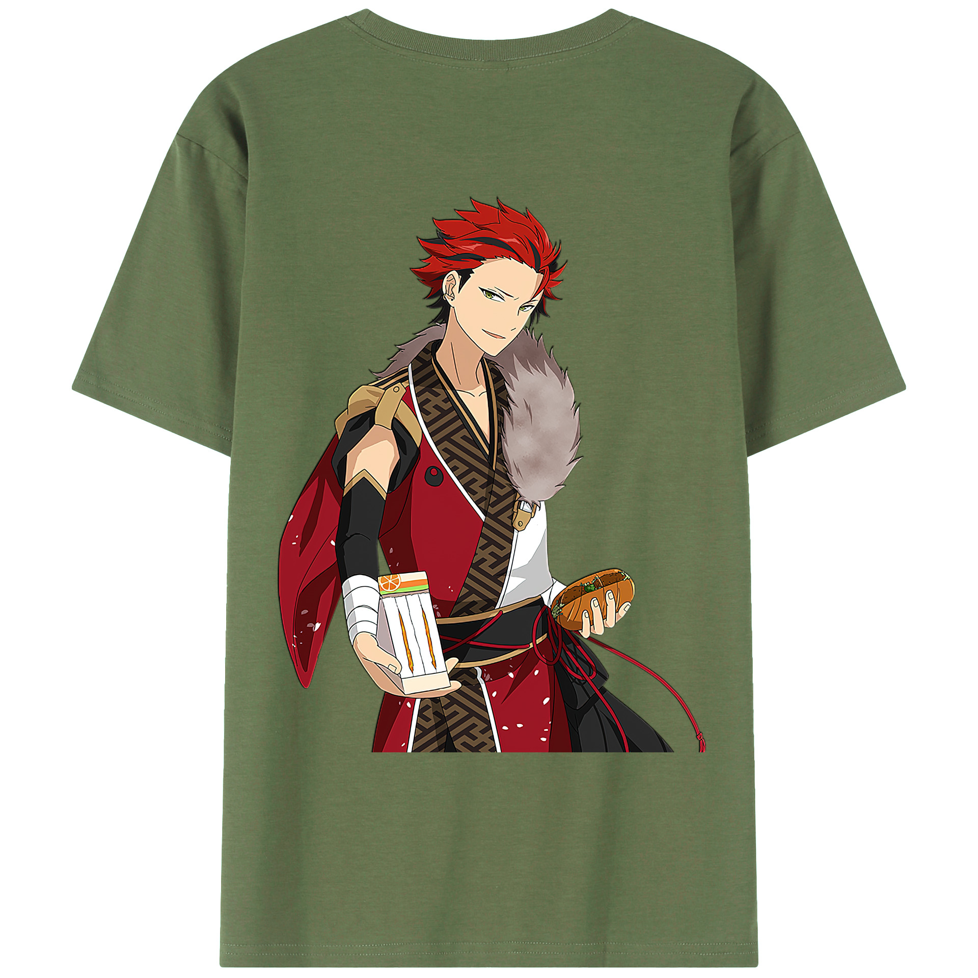 （画像用） あんさんぶるスターズ! Ensemble Stars 綿100％ メンズ半袖Tシャツ（バックプリント） 通気性